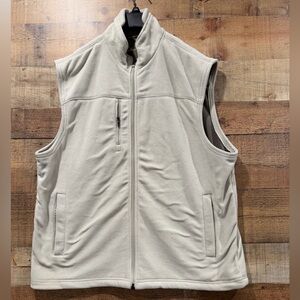 Glen Echo Men's Beige Performance Golf Vest Size Large
